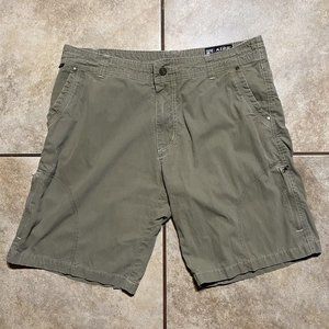 Kuhl Men’s Shorts Size 36 Beige Nylon Cotton Cargo Blend Zipped Pockets
